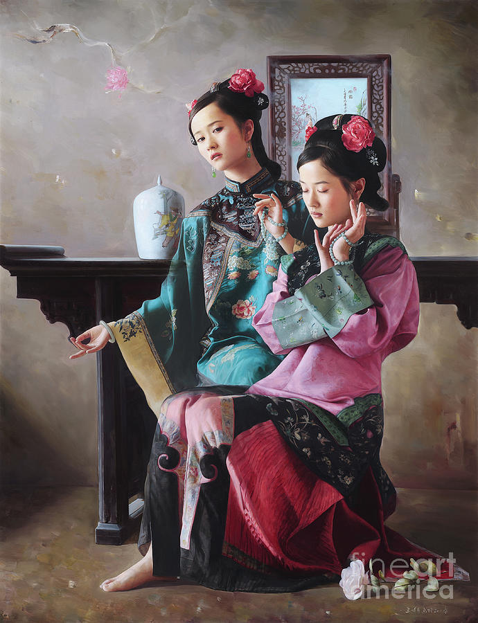 Flower Shadow and Zen Music Painting by Mingyue Wang Flower Shadow and Zen Music Painting by Mingyue Wang