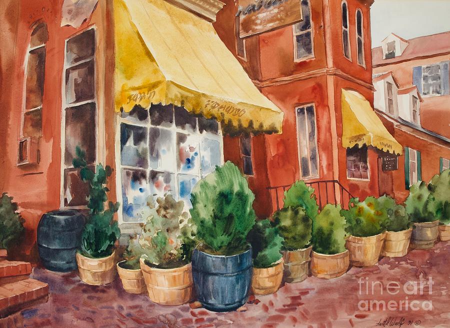 Virginia Painting - Flower shop in Alexandria, Virginia by Anatol Woolf