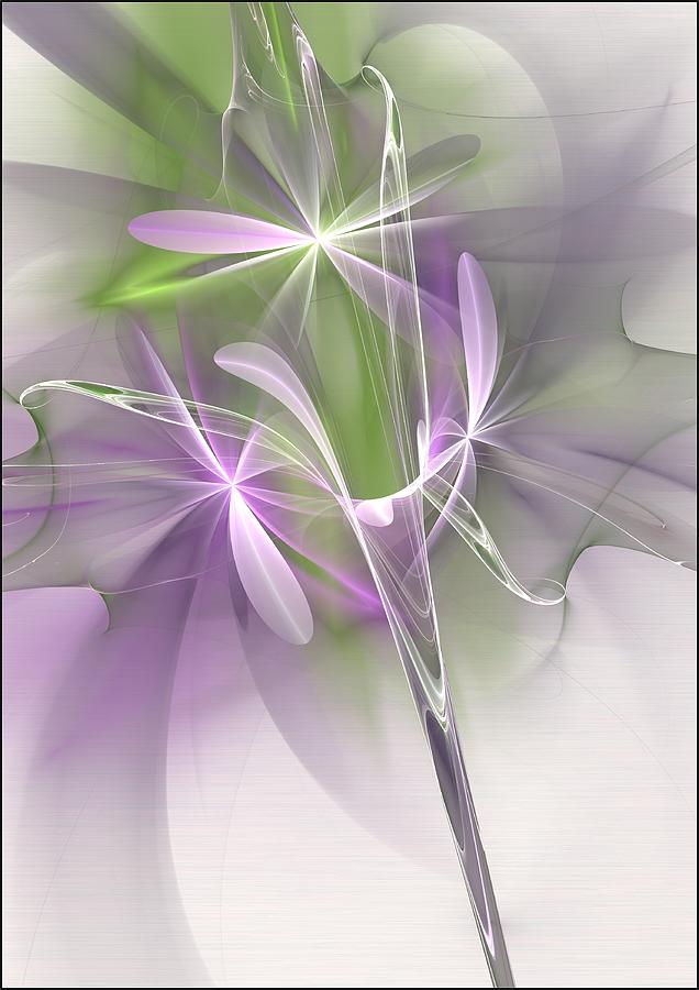Abstract Digital Art - Flower Spirit by Svetlana Nikolova