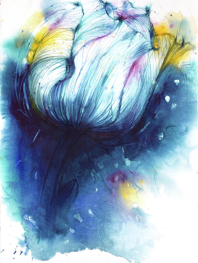 Flower Thingy2 Painting by Petra Rau