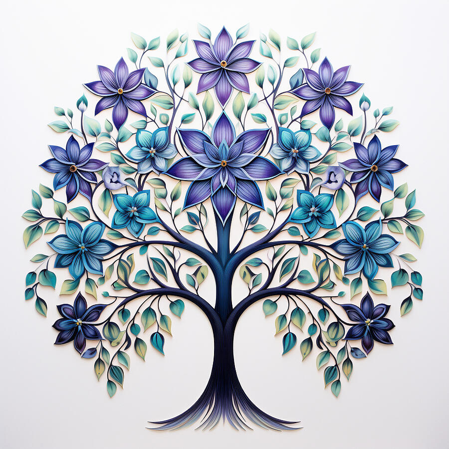Flower Digital Art - Flower Tree by Deepak Agarwal