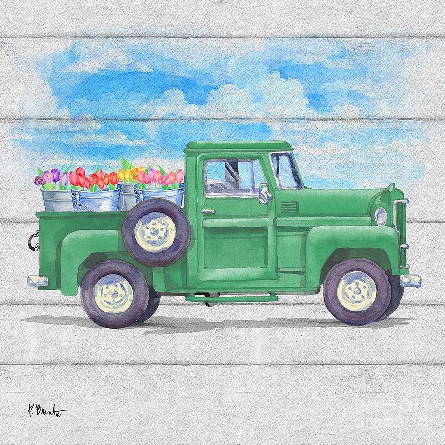 Flower Painting - Flower Truck I by Paul Brent