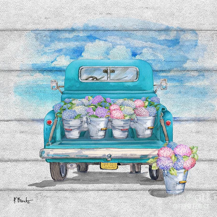 Flower Painting - Flower Truck III by Paul Brent