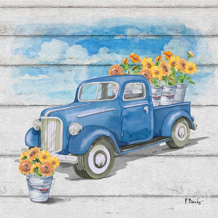 Flower Painting - Flower Truck IV by Paul Brent