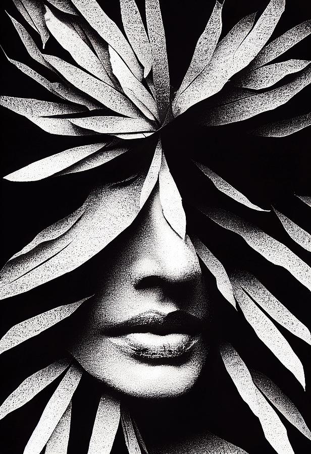 Flower Woman Digital Art by Nickleen Mosher Flower Woman Digital Art by Nickleen Mosher