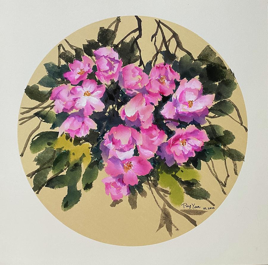 Flower#6 Painting by Ping Yan