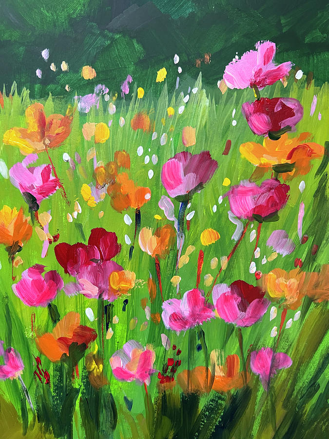 Flowering Painting by Nancy Merkle