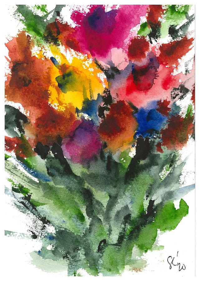 Flower_Now Painting by Loretta Coca