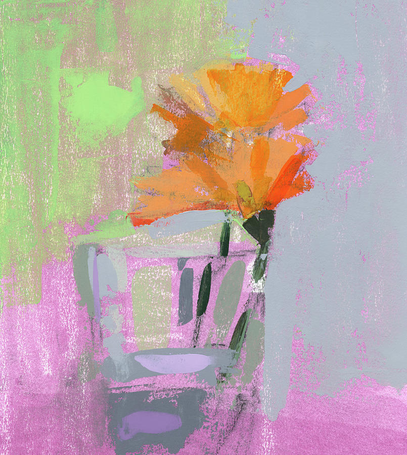 Flowers 200105 Painting by Chris N Rohrbach