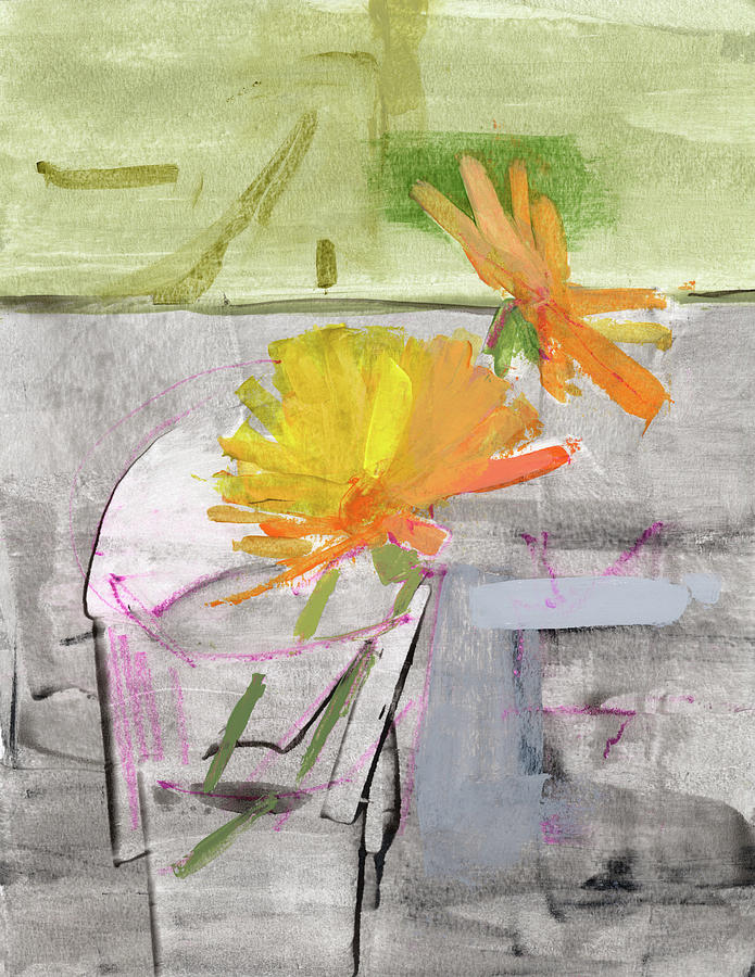 Flowers 2011052 Painting by Chris N Rohrbach