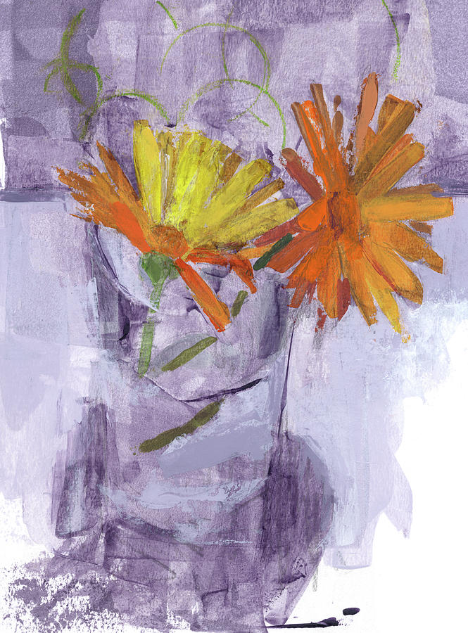 Flowers 201205 Painting by Chris N Rohrbach