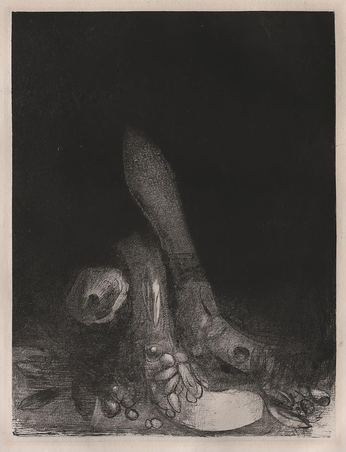 Flowers Fall and the Head of a Python Appears 1896 Odilon Redon French ...