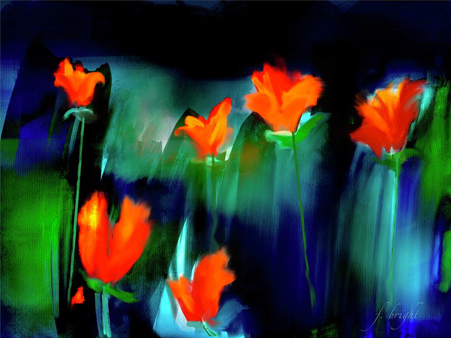 Flowers First Digital Art by Frank Bright