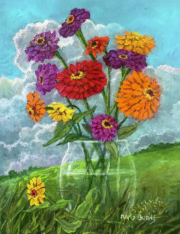Flowers For Cynthia Painting by Rand Burns