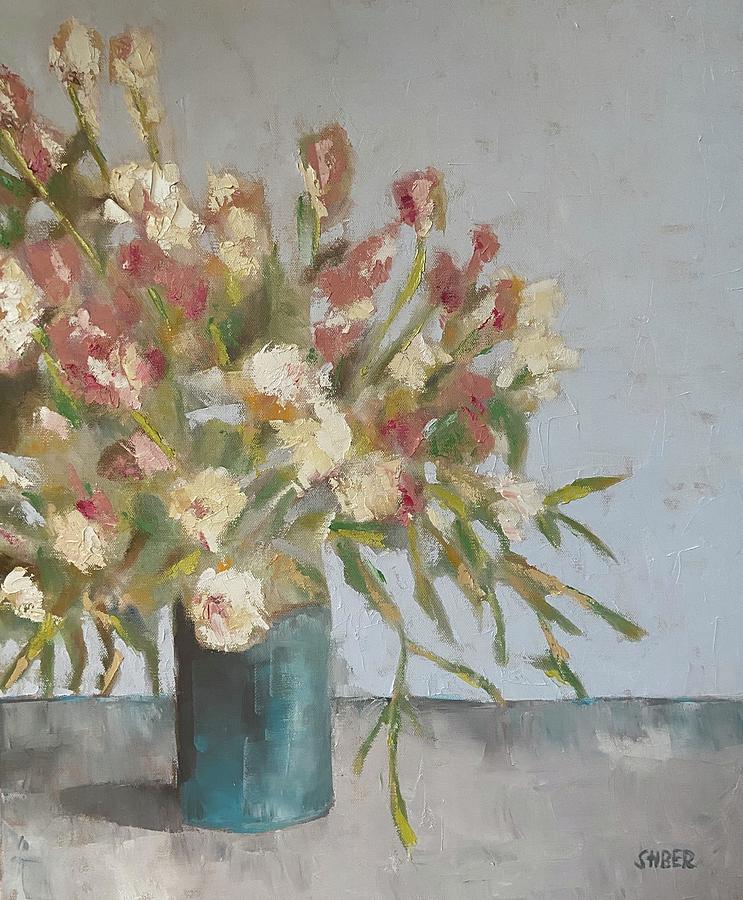 Flowers for Lucille Painting by Kathy Stiber