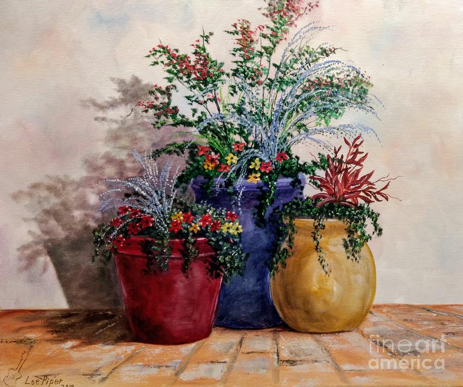 Flowers For Marsha Painting by Lee Piper