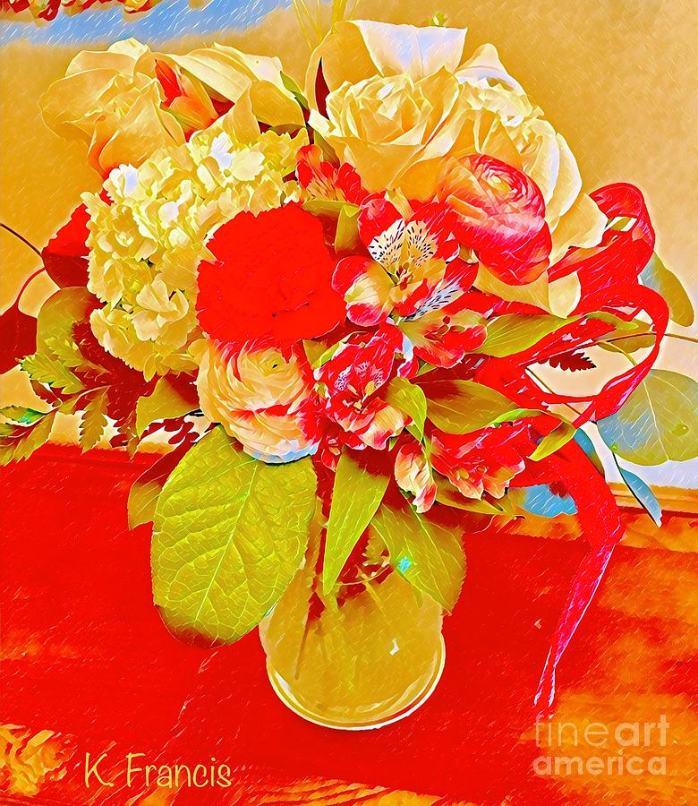 Flowers for Mother Digital Art by Karen Francis
