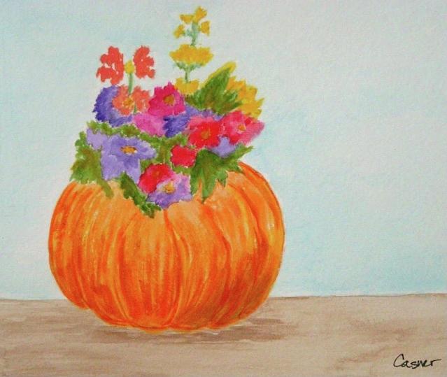 Flowers for Mrs. Olson Painting by Colleen Casner