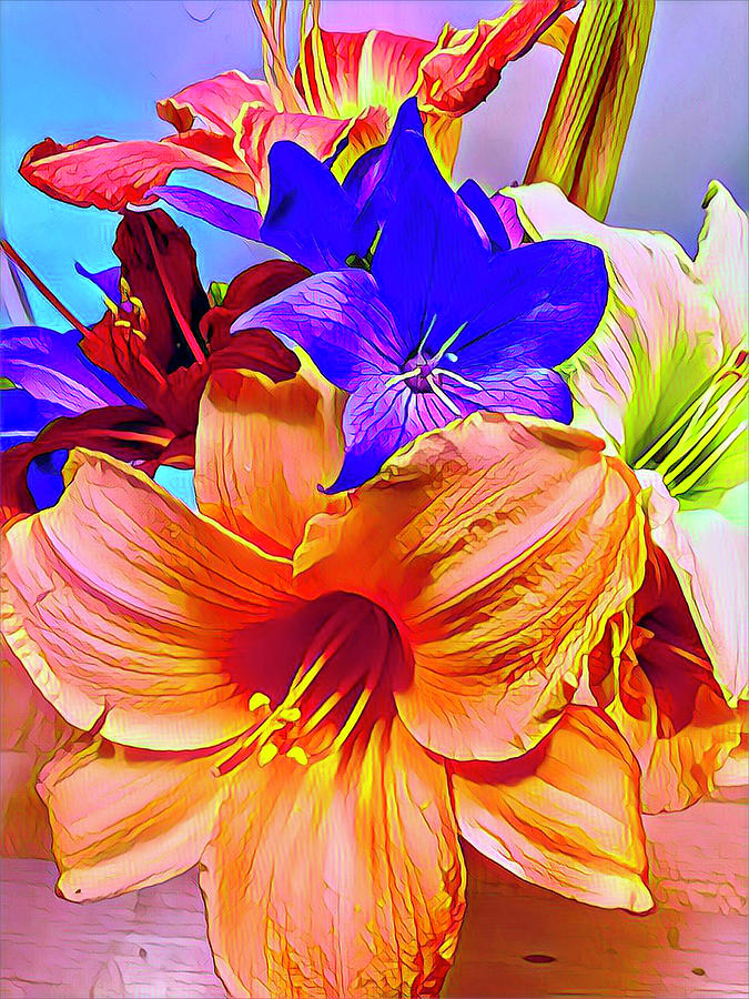 Flowers from Catharen Digital Art by Nancy Olivia Hoffmann
