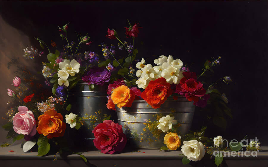 Flowers from the Garden Digital Art by Shelia Hunt