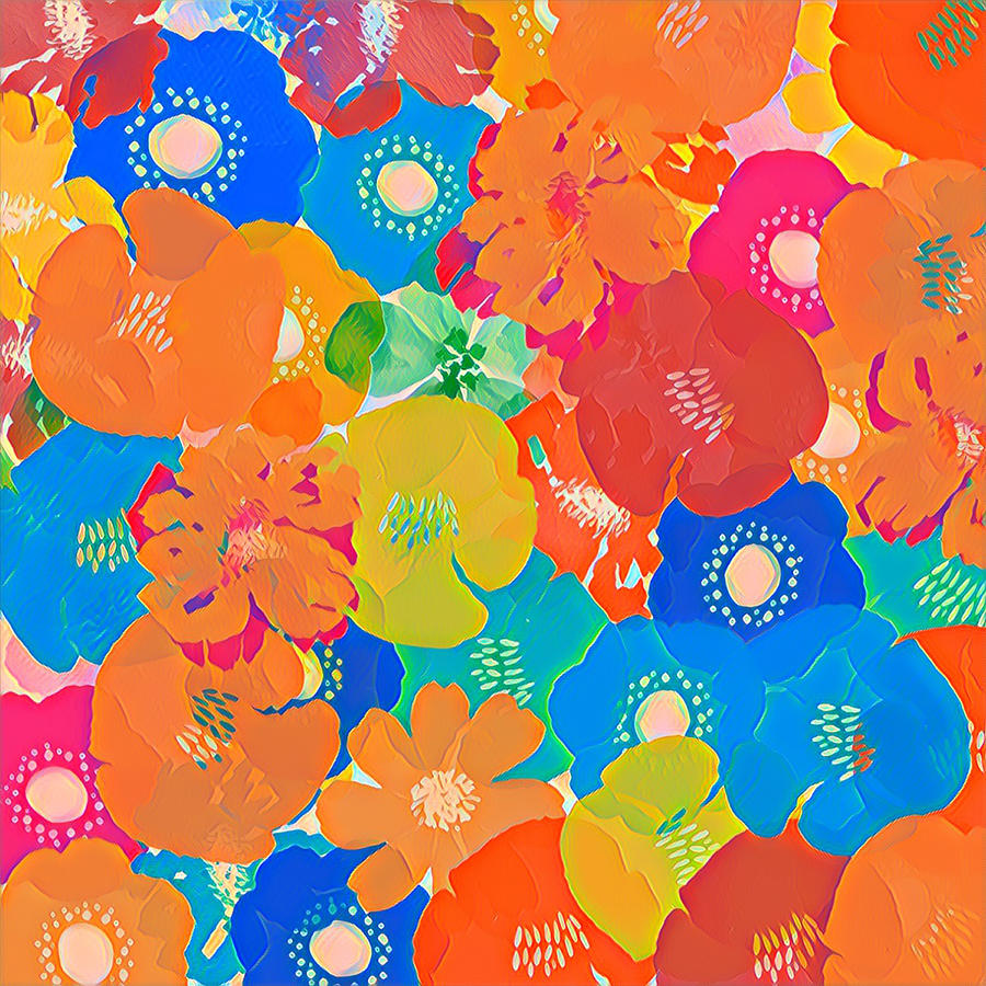 Flowers Galore Digital Art by Bonnie Bruno