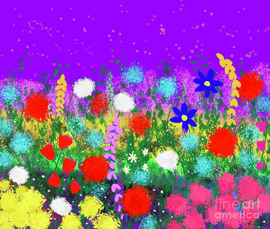 Flowers galore  Digital Art by Elaine Hayward