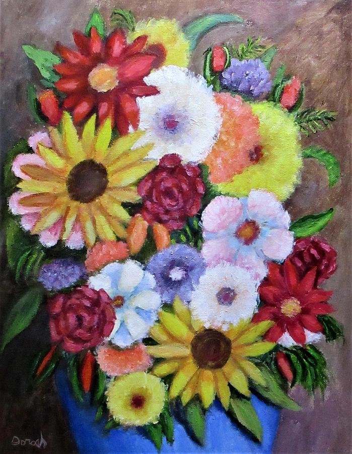 Flowers Painting by Gregory Dorosh