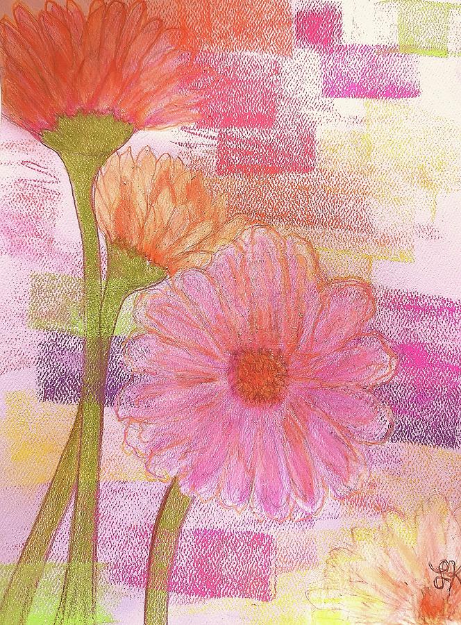 Flowers in pastels Pastel by Lisa Koyle
