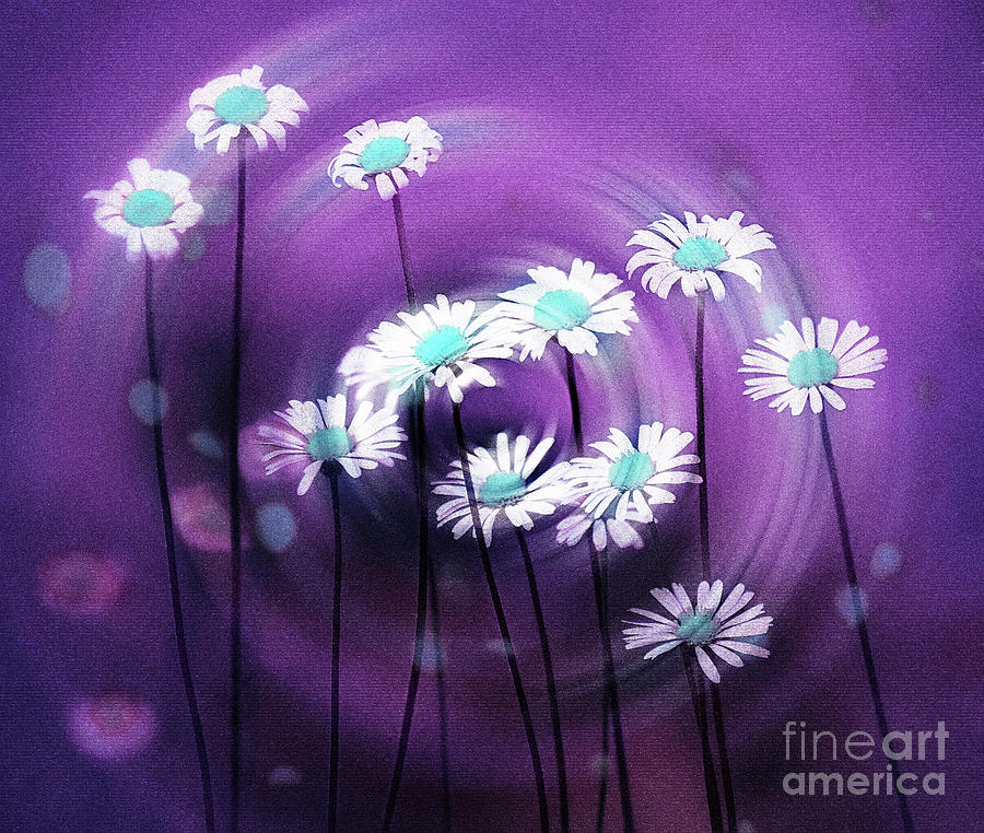 Flowers in purple  Painting by Gull G
