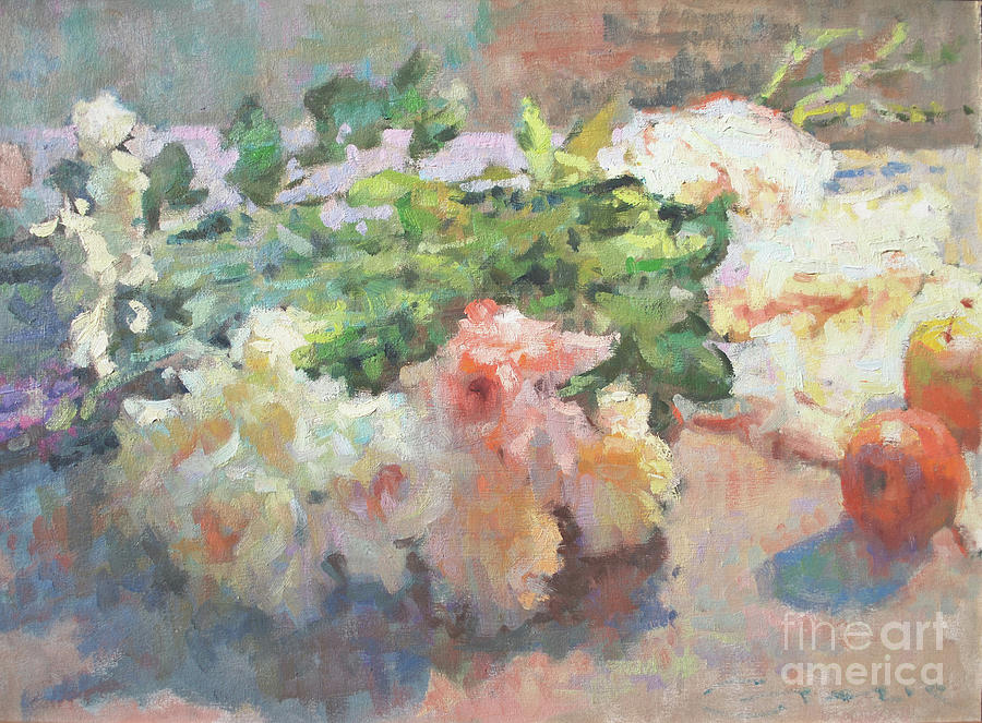 Flowers In The Sun Painting by Jerry Fresia