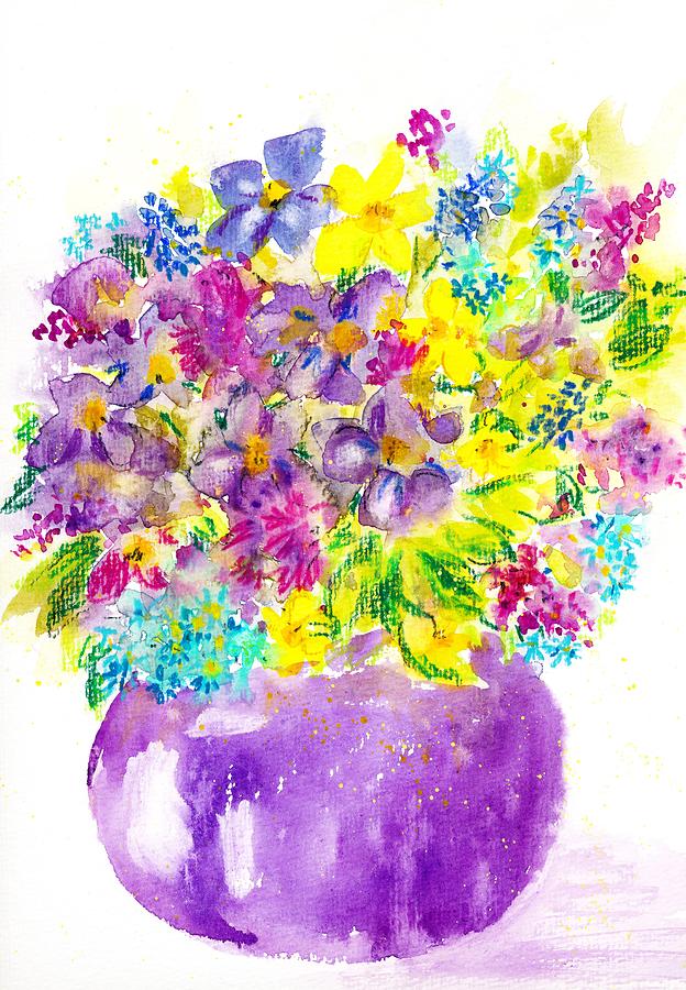 Flowers Painting by Nataliya Vetter