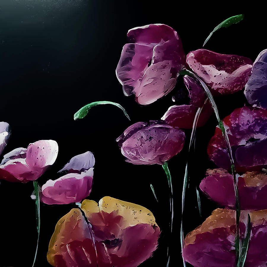 Flowers Of The Night Painting by Lisa Kaiser