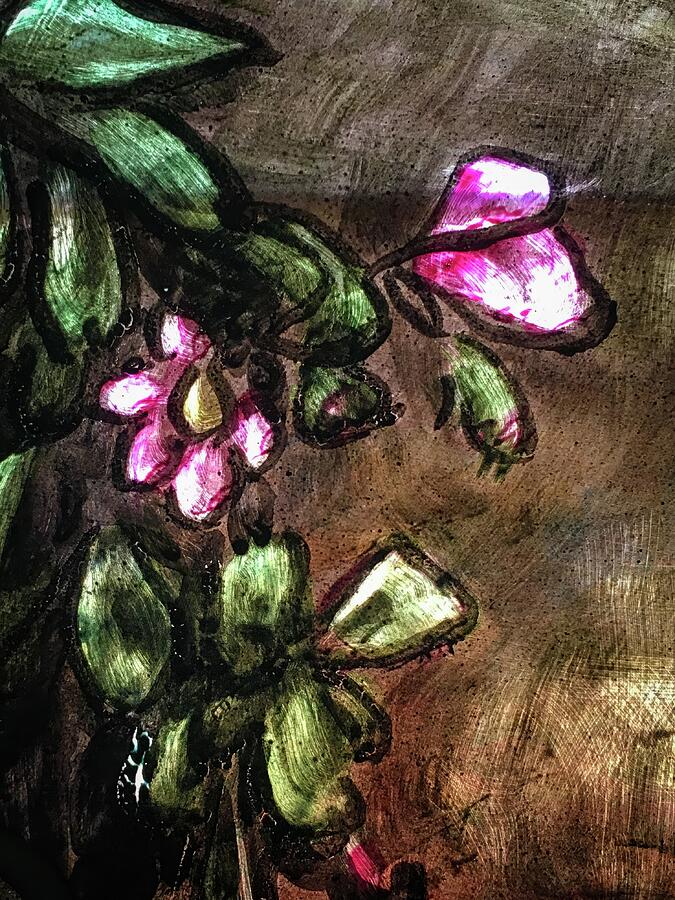 Flowers on Stained Glass Photograph by Mary Tastad Flowers on Stained Glass Photograph by Mary Tastad