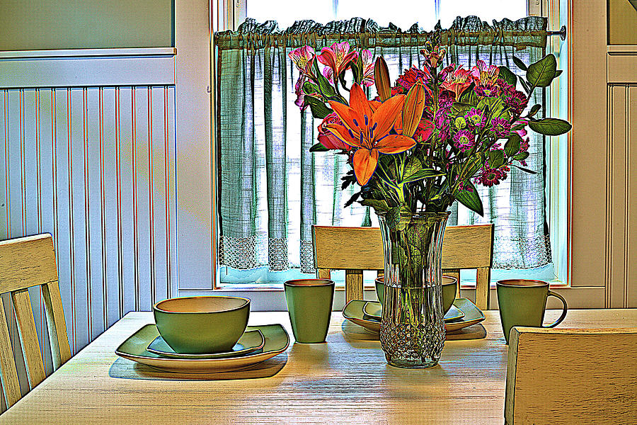 Flowers On The Table Photograph