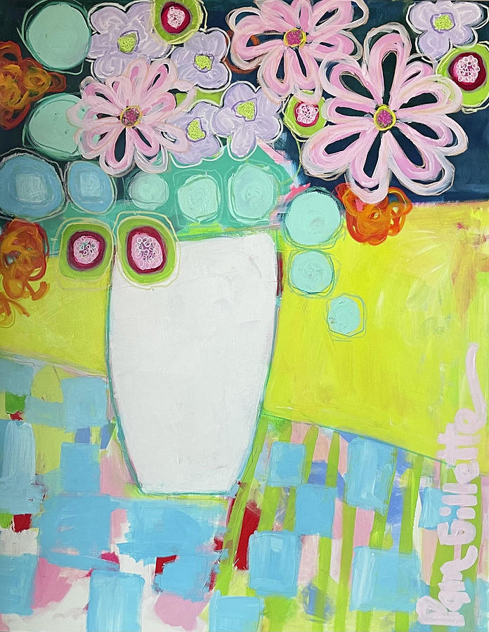 Flowers Painting by Pam Gillette