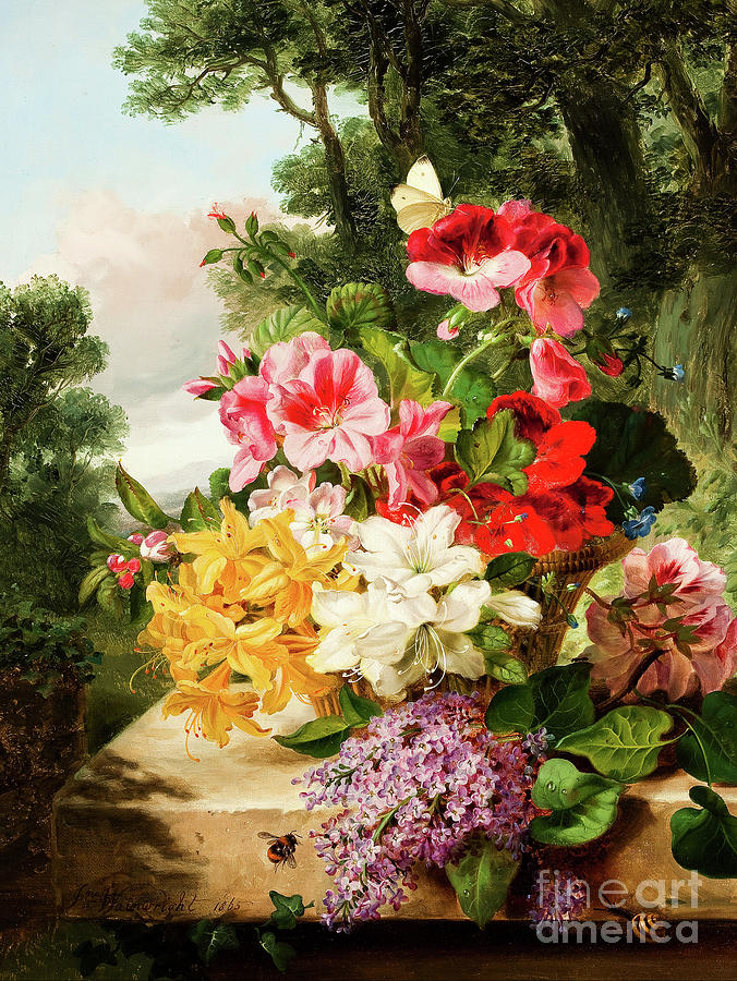 Flowers Painting by Peter Ogden