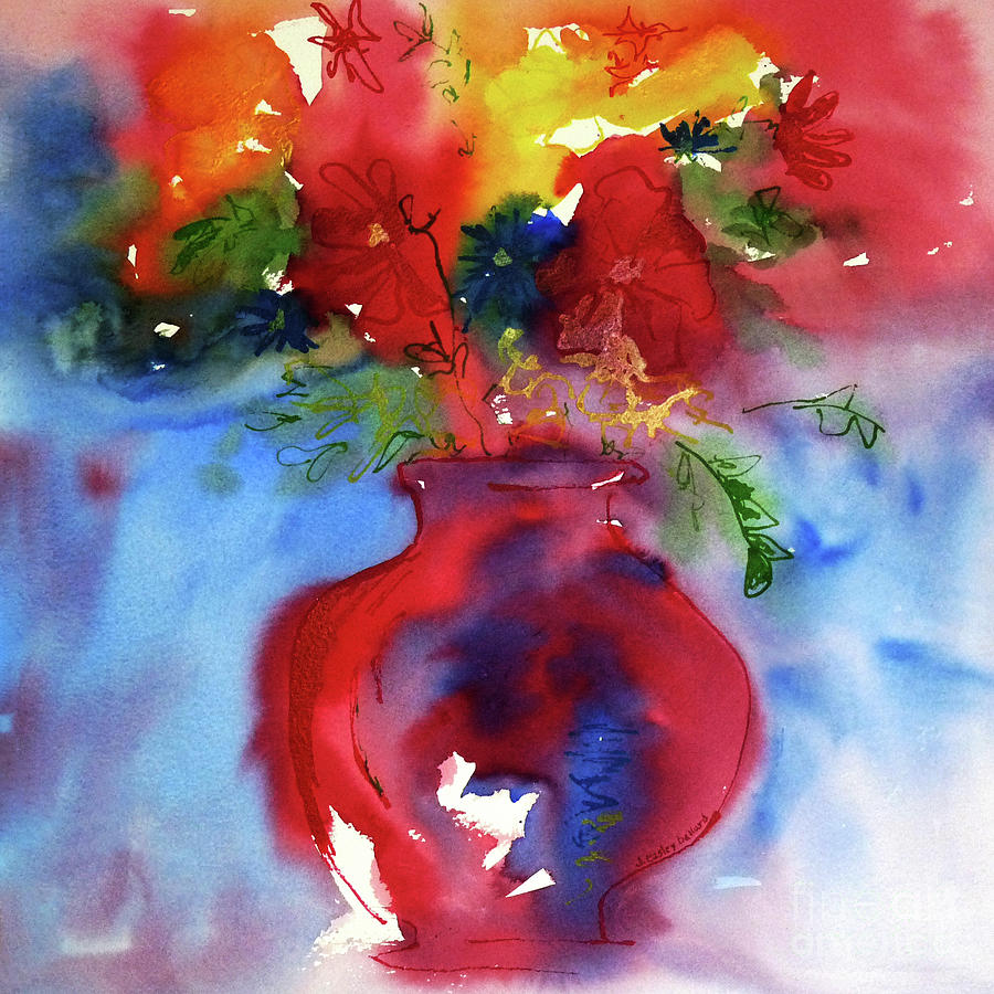 Bright Blooms Painting by Janie Easley Ballard - Fine Art America