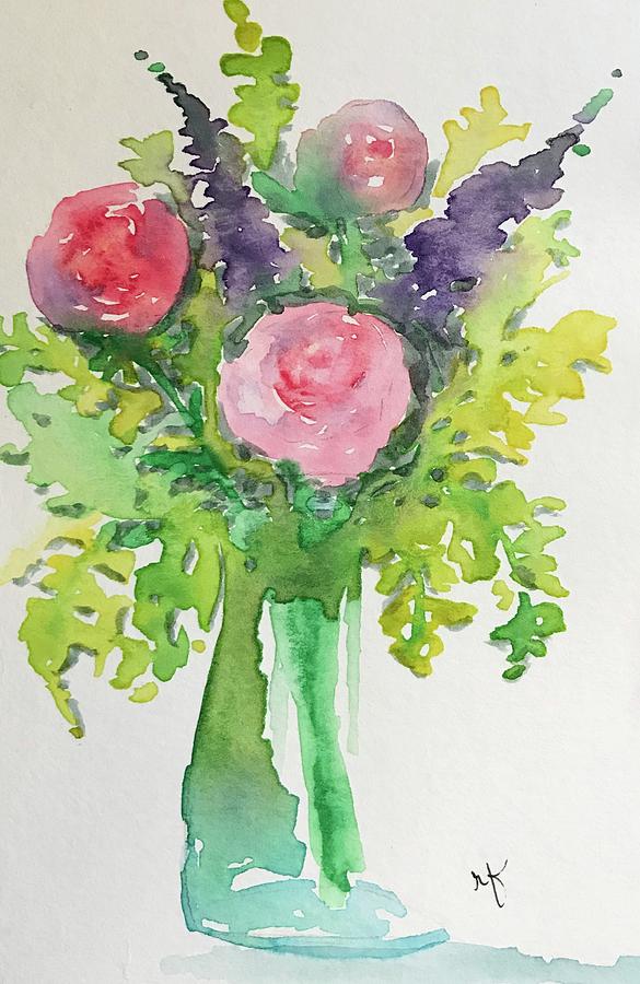 Flower Painting - Flowers by Renee Floyd
