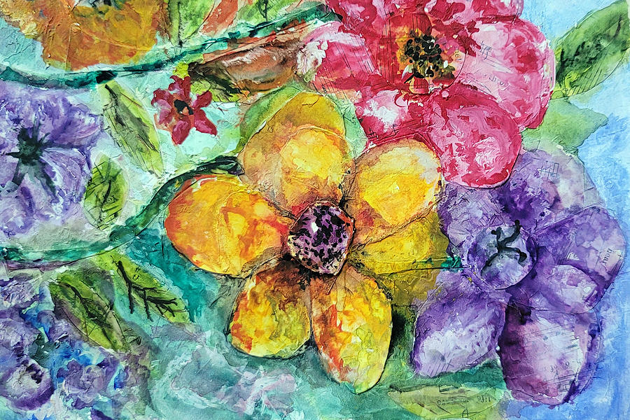 Flowers Painting by Shelley Bain