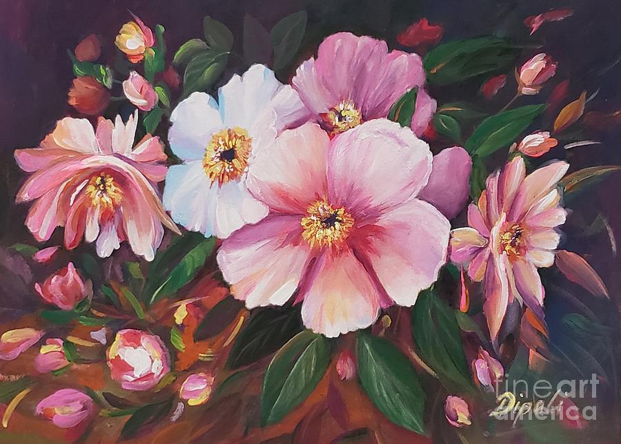 Flowers to admire Painting by Dipali Shah