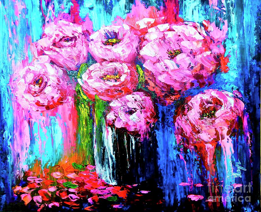 Flowers Painting by Viktor Lazarev