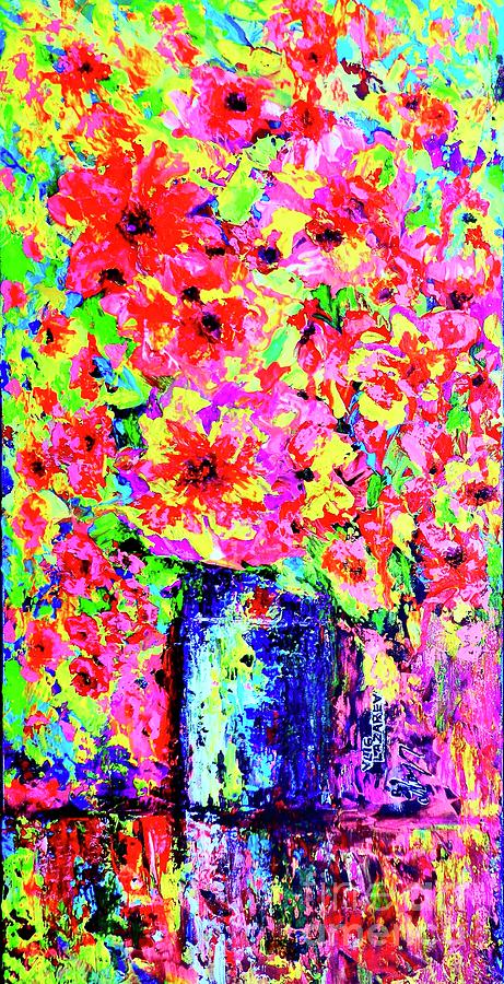 Flowers#2 Painting by Viktor Lazarev