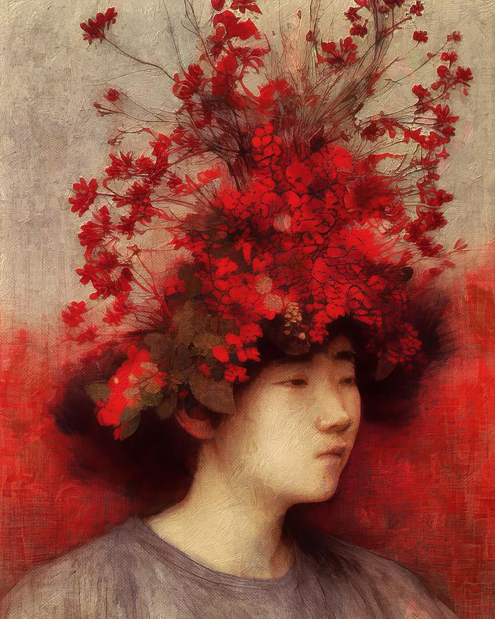 Flowery Embrace Digital Art by Samuel HUYNH Flowery Embrace Digital Art by Samuel HUYNH
