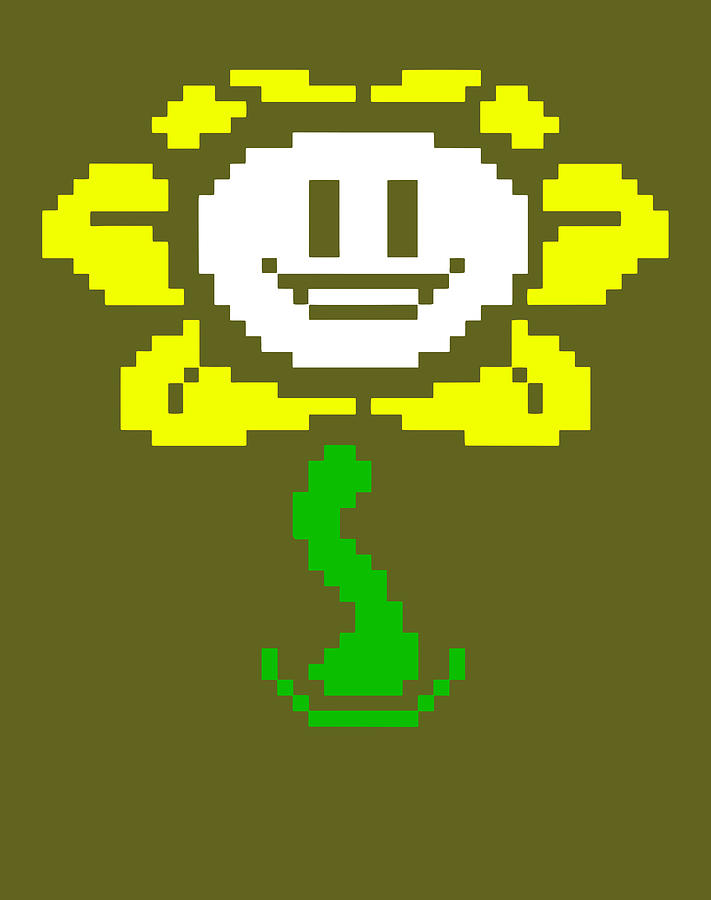 Undertale Flowey Pixel Art