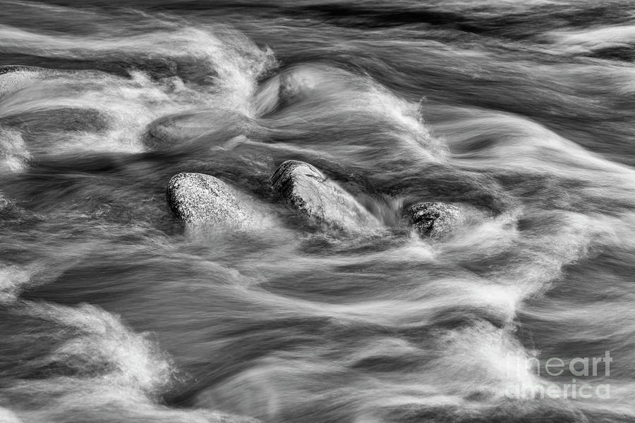 Flowing Findhorn River Monochrome Photograph by Tim Gainey