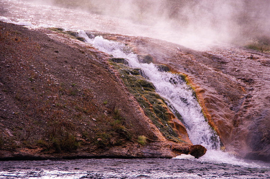 Flowing Into The Firehole Photograph