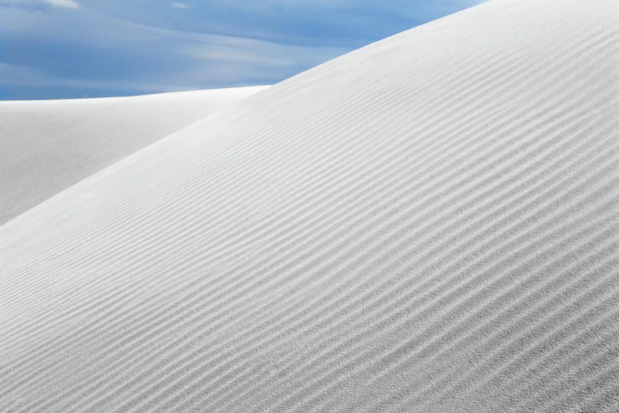 Flowlines In Sky And Sand, White Sands NP Photograph by Mike Schaffner
