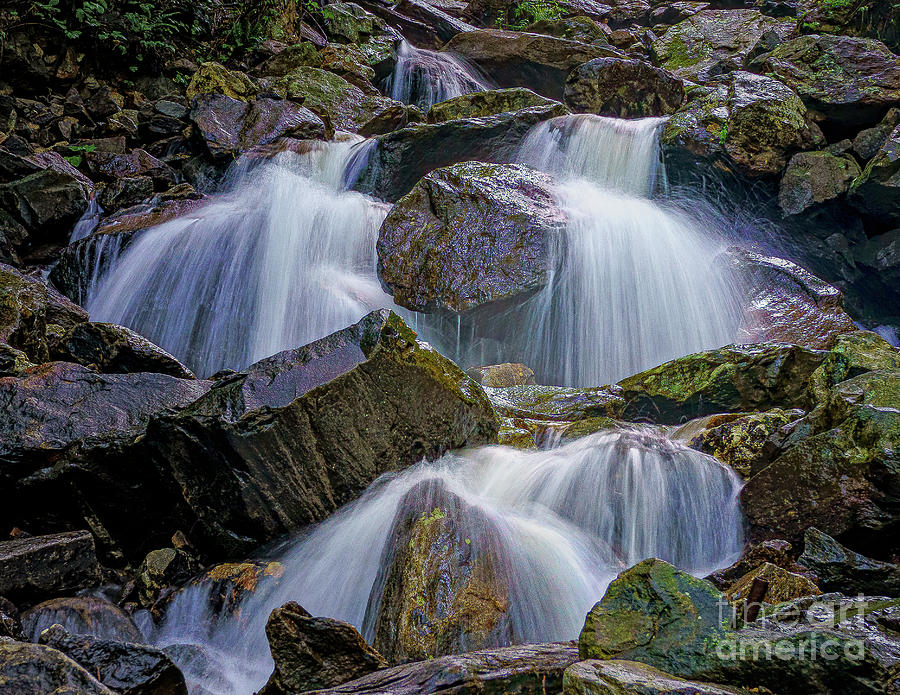 Flows at Amicalola Falls Photograph by Nick Zelinsky Jr