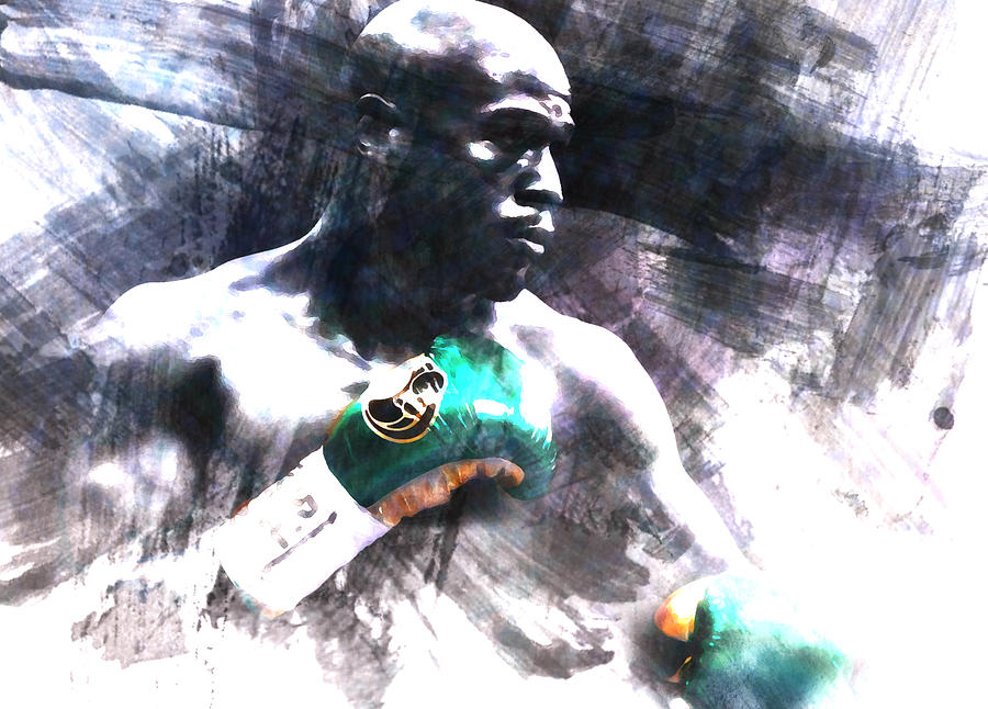 Floyd Mayweather Still On Top of the World Mixed Media by Brian Reaves