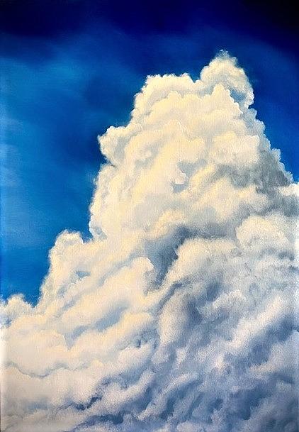 Fluffy Cloud Painting by Willy Proctor - Fine Art America